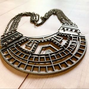 Tribal Style Bib Necklace